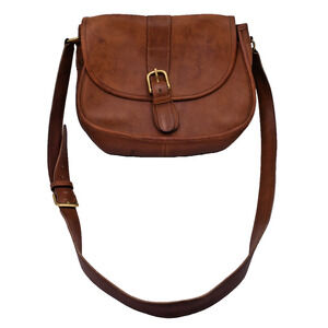 Vtg Coach Chelsea Equestrian Saddle Crossbody Bag Style 9894 British Tan Leather